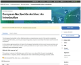 European Nucleotide Archive: An introduction