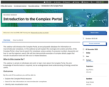 Introduction to the Complex Portal