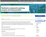 Multiomics comparative pathway analysis with ReactomeGSA
