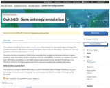 QuickGO: Gene ontology annotation
