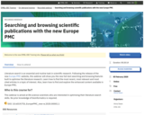 Searching and browsing scientific publications with the new Europe PMC