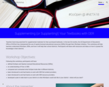 Supplementing (or Supplanting!) Your Textbooks with OER