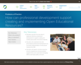 Practice guide: How can professional development support creating and implementing Open Educational Resources?
