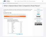 What is Special About Cities Compared to Rural Places?