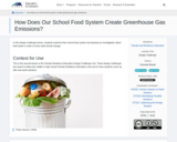 How Does Our School Food System Create Greenhouse Gas Emissions?