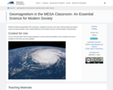 Geomagnetism in the MESA Classroom: An Essential Science for Modern Society