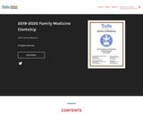 2019-2020 Family Medicine Clerkship