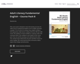 Adult Literacy Fundamental English - Course Pack 6