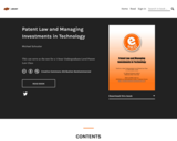 Patent Law and Managing Investments in Technology