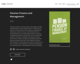 Pension Finance and Management