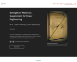 Strength of Materials Supplement for Power Engineering