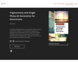 Trigonometry and Single Phase AC Generation for Electricians
