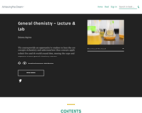 General Chemistry - Lecture and Lab