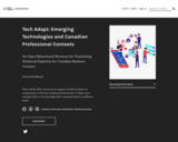Tech Adapt: Emerging Technologies and Canadian Professional Contexts