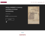 Wilde's EARNEST: A Century and More of Critical Commentary