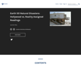 Earth 101 Natural Disasters: Hollywood vs. Reality Assigned Readings