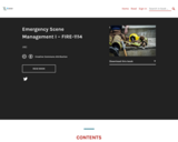 Emergency Scene Management I - FIRE-1112
