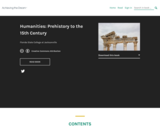 Humanities: Prehistory to the 15th Century