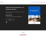 Organizational Behaviour- 1st Canadian Edition