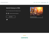 World History to 1700