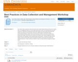 Best Practices in Data Collection and Management Workshop