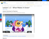 Lesson 1.3 - What makes it snow?