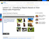 Lesson 1.1 - Classifying Objects Based on their Observable Properties