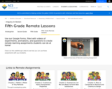 Fifth Grade Remote Lessons
