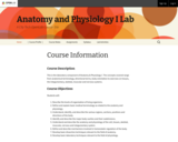Anatomy & Physiology I Lab