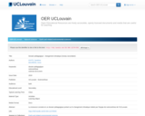OER-UCLouvain: Dossier pédagogique - changement climatique (niveau secondaire)