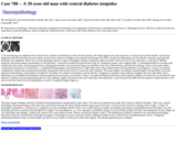 Pathology Case Study: A 39-year-old man with  central diabetes insipidus