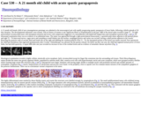Pathology Case Study: A 21 month old child with  acute spastic parapapresis