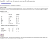 Pathology Case Study: An 82-year-old man with moderate thrombocytopenia