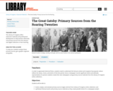 The Great Gatsby: Primary Sources from the Roaring Twenties