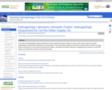 Hydrogeology Laboratory Semester Project: Hydrogeologic Assessment for CenTex Water Supply, Inc.