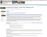 Analyzing the Antarctic Ozone Hole (College Level)