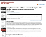 Using Autocorrelation and Cross-correlation to Explore Links Between River Discharge and Regional Climate