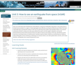 Unit 3: How to see an earthquake from space (InSAR)
