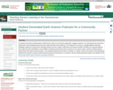 Student-Generated Earth Science Podcasts for a Community Partner