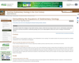 Demystifying the Equations of Sedimentary Geology