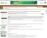 Constraining sediment source geology and exhumation through conglomerate modeling and lag time