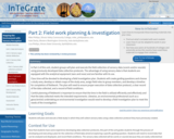 Part 2: Field work planning & investigation