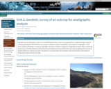 Unit 2: Geodetic survey of an outcrop for stratigraphic analysis