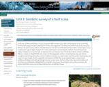 Unit 3: Geodetic survey of a fault scarp