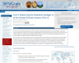 Unit 5: Balancing the Radiation Budget: A Jigsaw Exploration of the Global Climate System (Part 2)