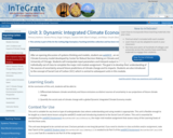 Unit 3: Dynamic Integrated Climate Economy (DICE) Modeling