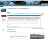 Unit 2: Kinematic GPS/GNSS Methods