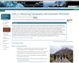 Unit 2.1: Measuring Topography with Kinematic GPS/GNSS