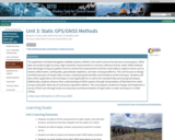 Unit 3: Static GPS/GNSS Methods
