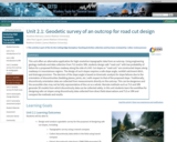 Unit 2.1: Geodetic survey of an outcrop for road cut design